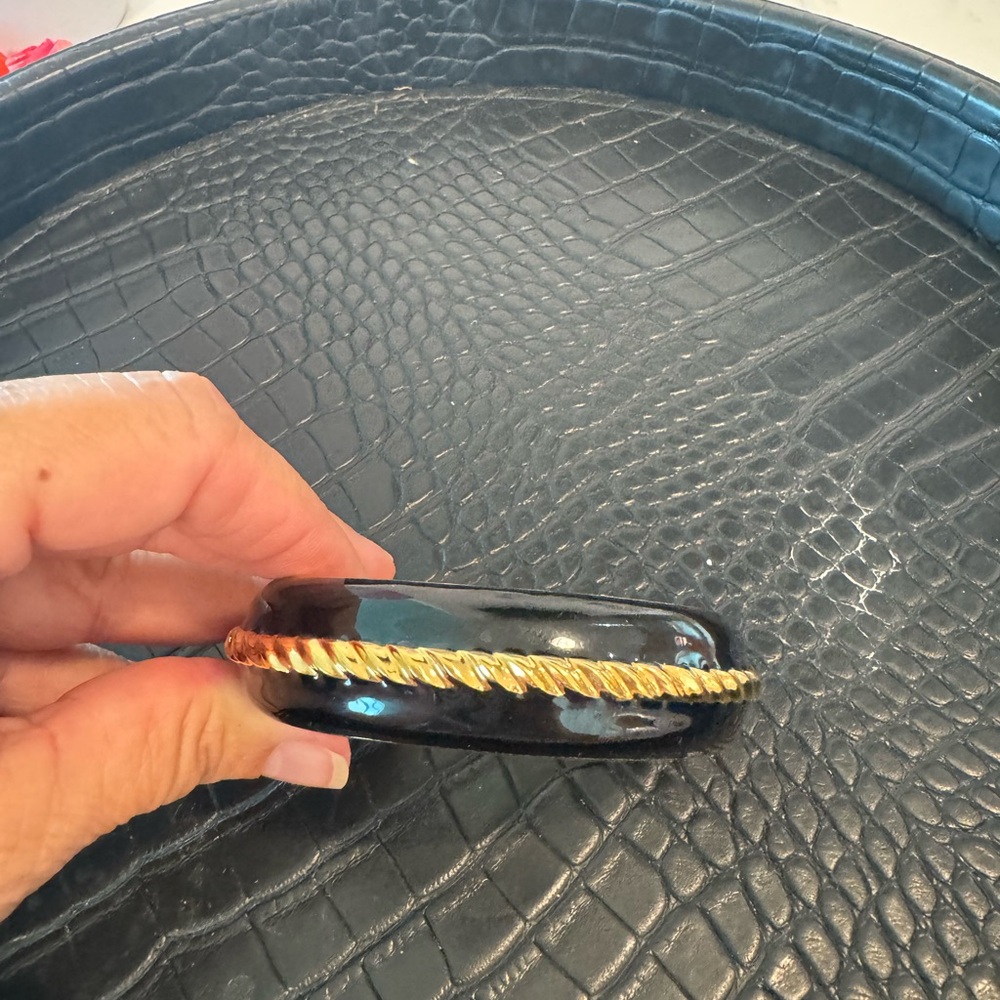 St. John Black and Gold Bracelet